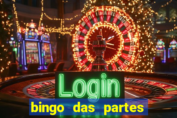 bingo das partes do corpo