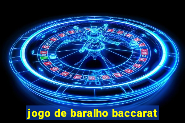 jogo de baralho baccarat