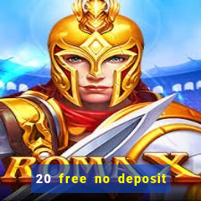 20 free no deposit casino uk 2018