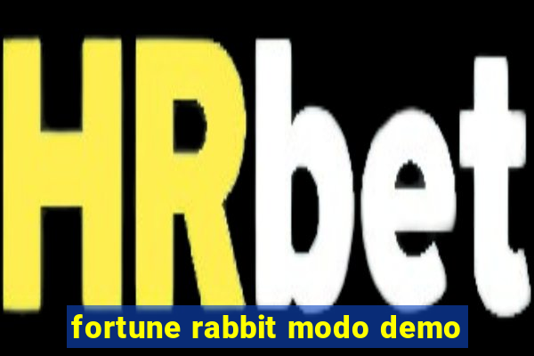 fortune rabbit modo demo