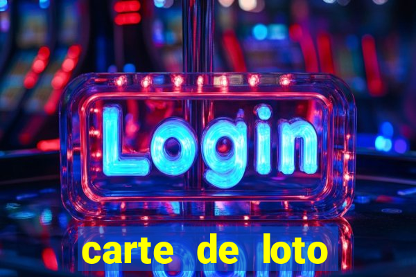 carte de loto bingo a imprimer gratuit