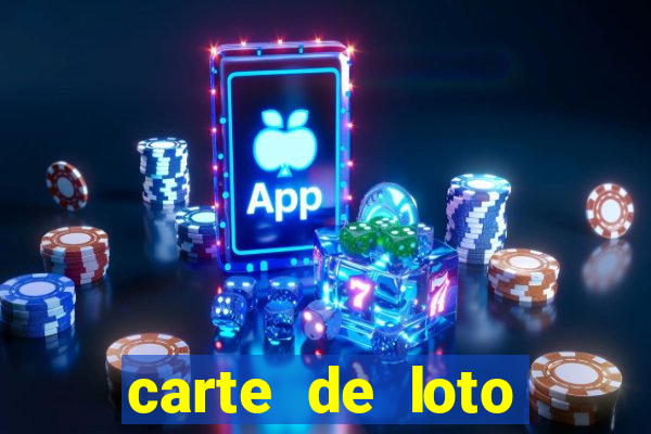 carte de loto bingo a imprimer gratuit