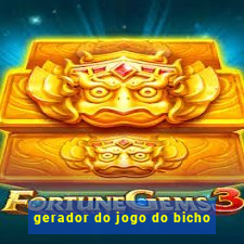 gerador do jogo do bicho