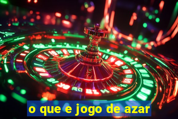 o que e jogo de azar