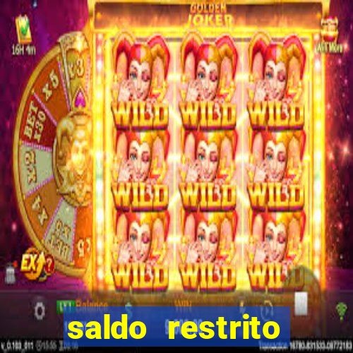 saldo restrito sporting bet