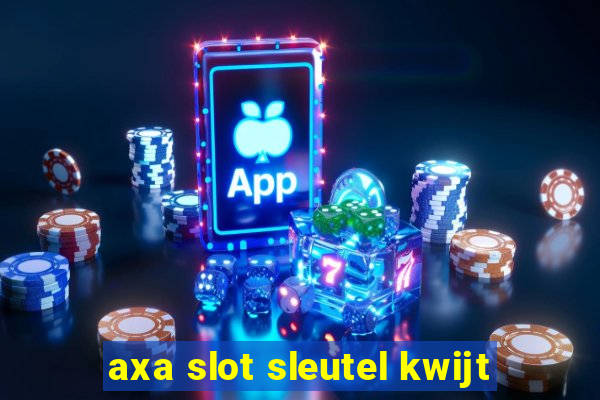 axa slot sleutel kwijt