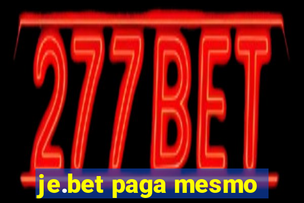 je.bet paga mesmo