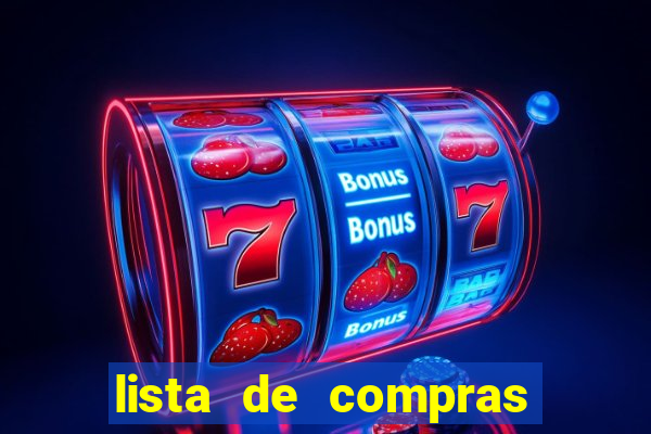 lista de compras mensal para 2 pessoas