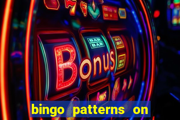 bingo patterns on slot machines