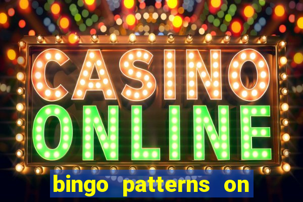 bingo patterns on slot machines