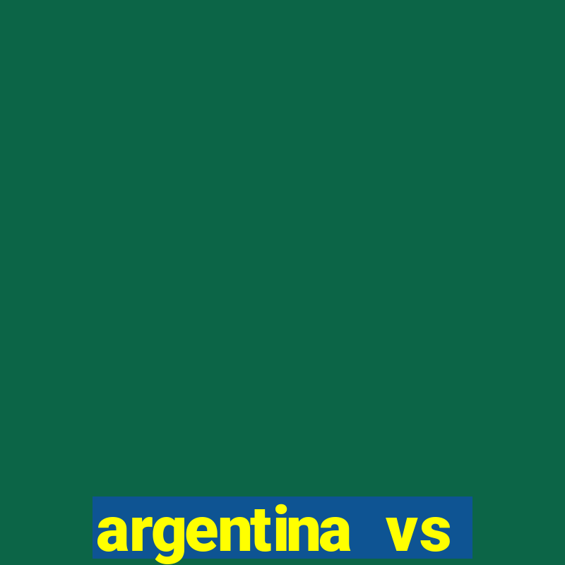 argentina vs colombia ao vivo