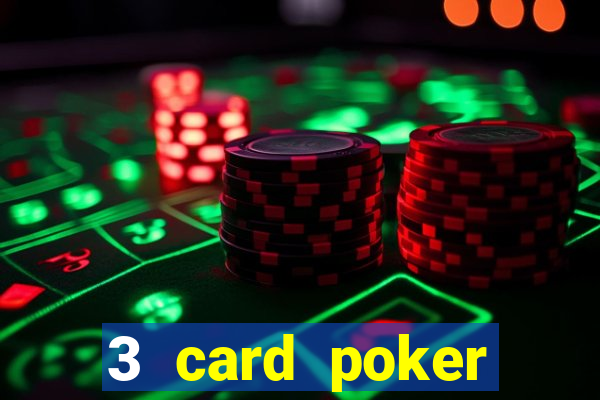 3 card poker casino odds