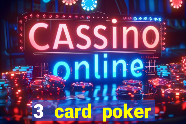 3 card poker casino odds