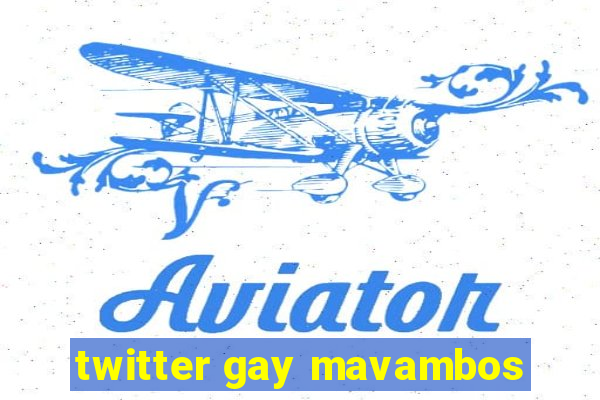 twitter gay mavambos