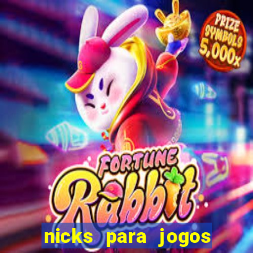 nicks para jogos de tiro