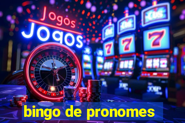 bingo de pronomes