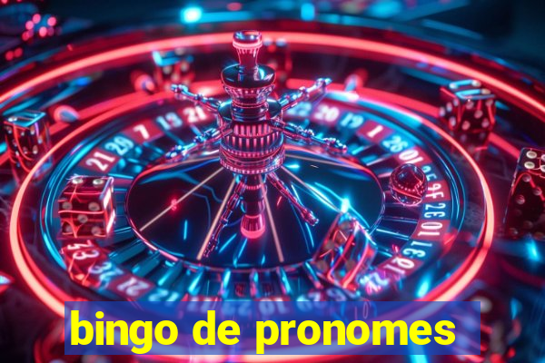 bingo de pronomes