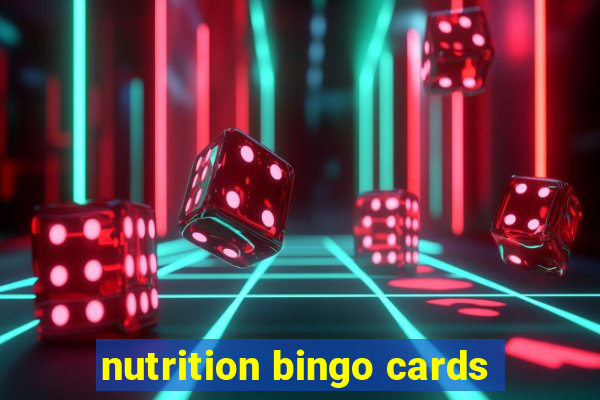 nutrition bingo cards