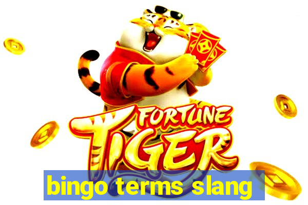 bingo terms slang