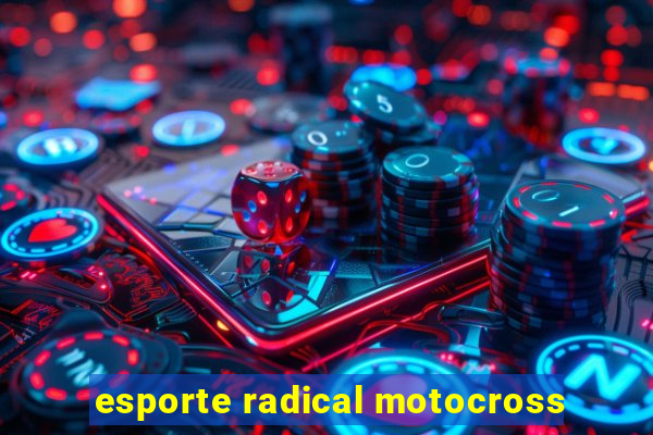 esporte radical motocross