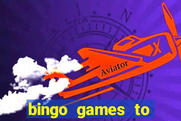 bingo games to play for free