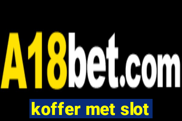 koffer met slot