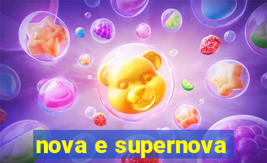 nova e supernova