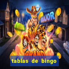 tablas de bingo para imprimir en excel