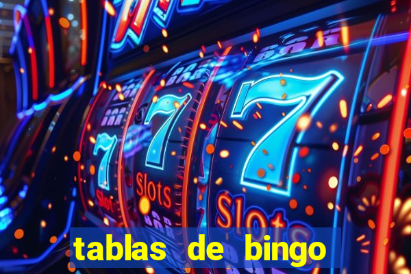 tablas de bingo para imprimir en excel