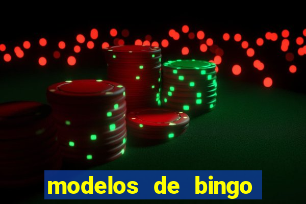 modelos de bingo para imprimir