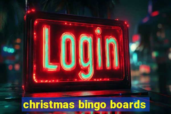 christmas bingo boards