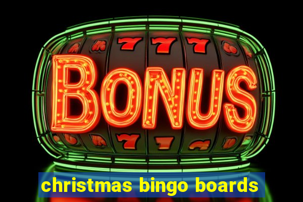 christmas bingo boards