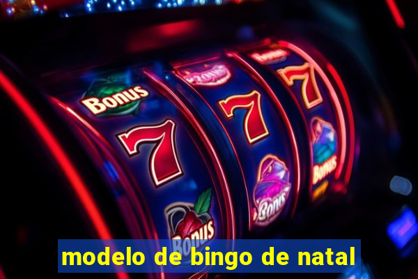 modelo de bingo de natal