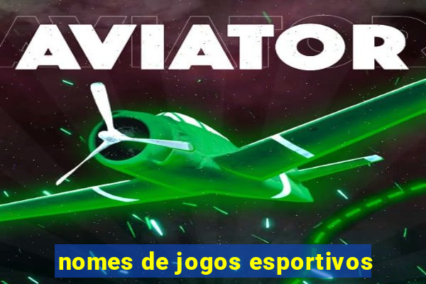 nomes de jogos esportivos