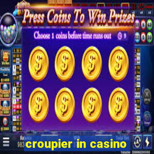 croupier in casino