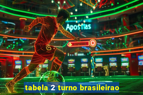 tabela 2 turno brasileirao