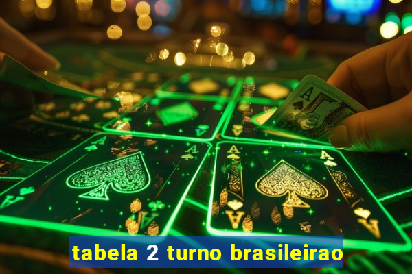 tabela 2 turno brasileirao