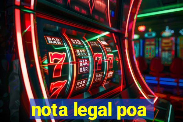 nota legal poa