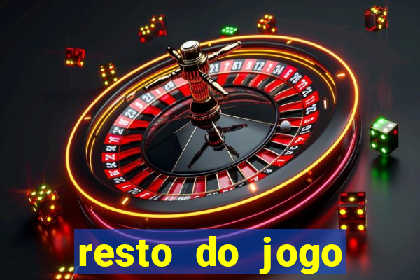 resto do jogo placar atual