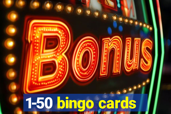 1-50 bingo cards