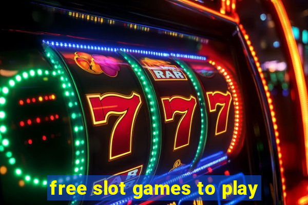 free slot games to play