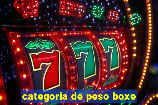 categoria de peso boxe