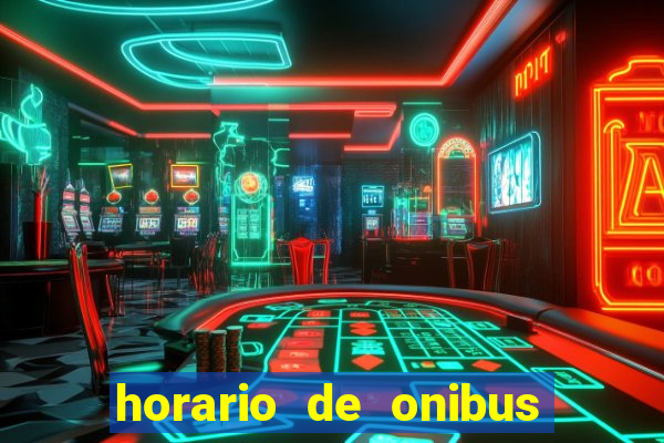 horario de onibus nova palhoça