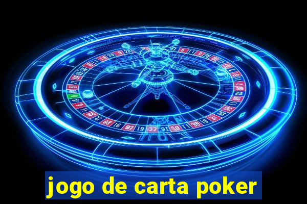 jogo de carta poker