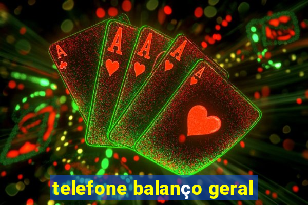 telefone balanço geral