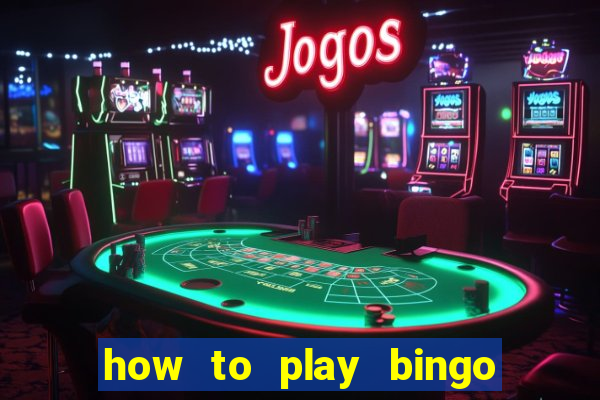 how to play bingo for money