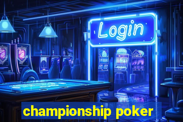 championship poker