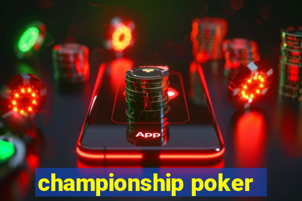 championship poker