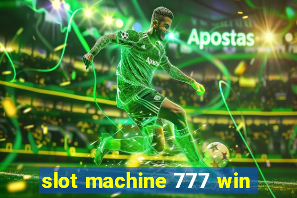 slot machine 777 win