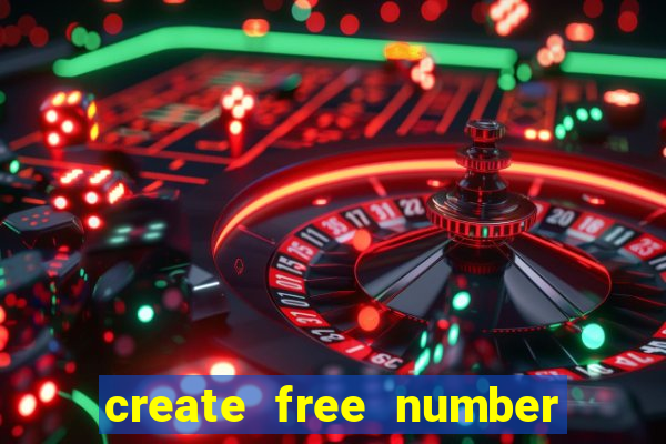 create free number bingo card